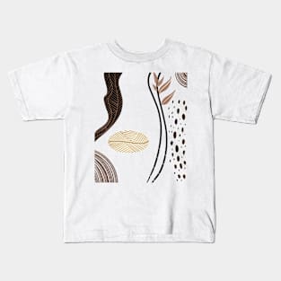 Boho Modern Shapes Kids T-Shirt